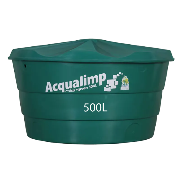 Caixa D'agua 500L De Polietileno Acqualimp Green Anti UV